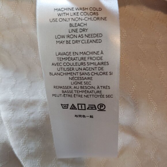 Free People Erin's Oversize Button Shirt Boho Romantic Oatmeal L Silky - Picture 13 of 13